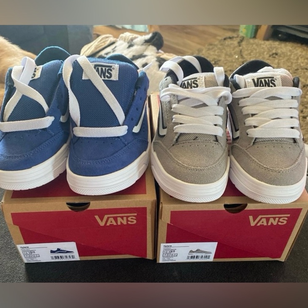 Vans Kids Sneakers in Blue and Gray